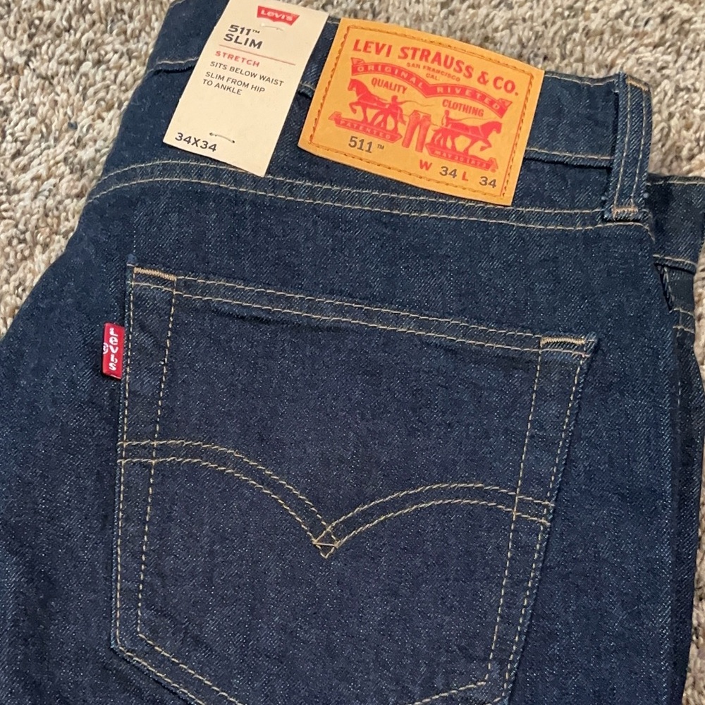 NEW Men’s 511 Slim Levi’s Jeans - Picture 2 of 3